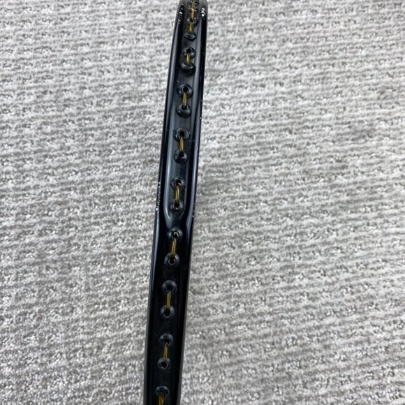 Vintage Slazenger Tennis Racket JELINEK 4 1/2 L Metal Black with Cover Hong Kong - Picture 8 of 13